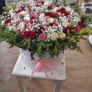 Elegant Welcome A Stunning Mix of Arranged Roses3
